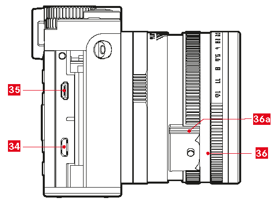 Leica Q 右面図